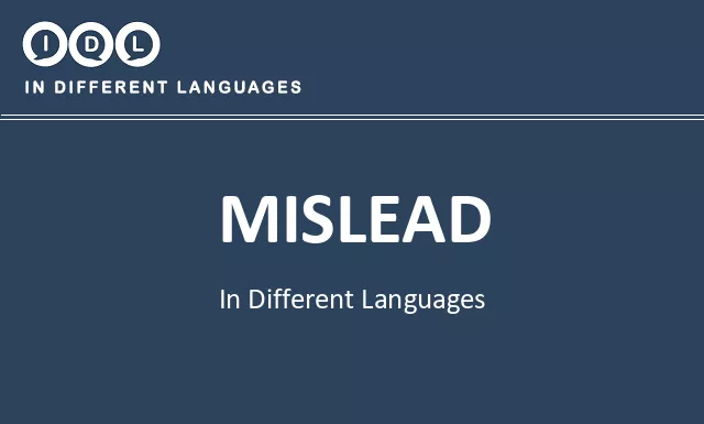 Mislead in Different Languages - Image