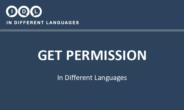 Get permission in Different Languages - Image