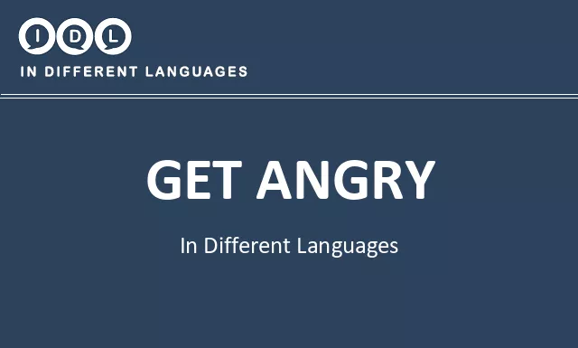 Get angry in Different Languages - Image