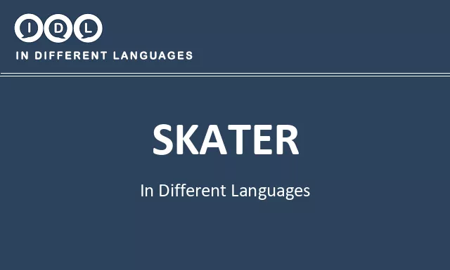 Skater in Different Languages - Image