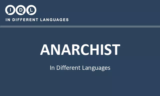 Anarchist in Different Languages - Image