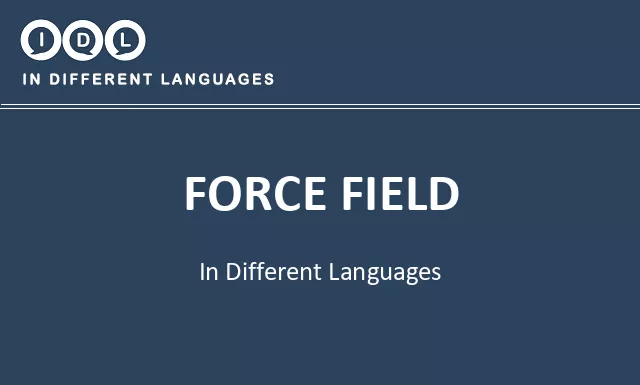 Force field in Different Languages - Image