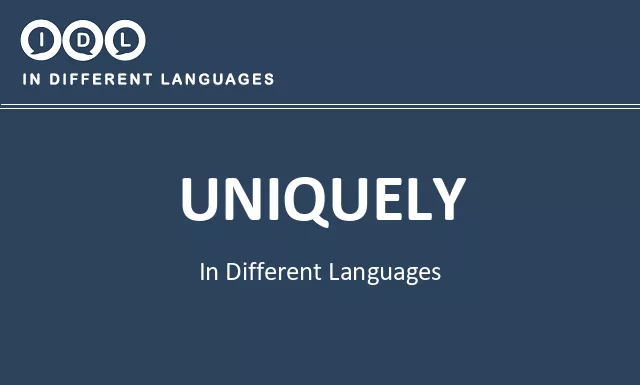 Uniquely in Different Languages - Image