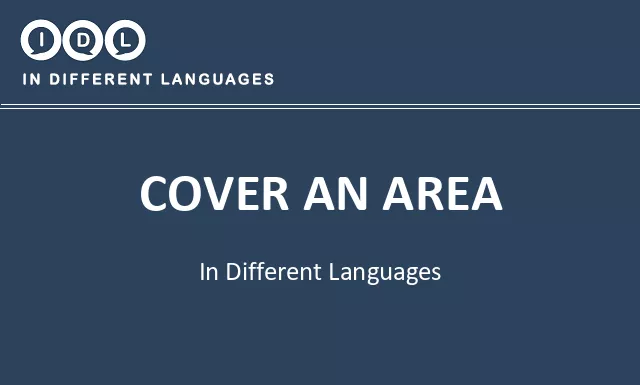 Cover an area in Different Languages - Image