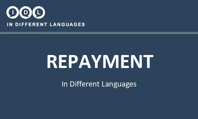 Repayment in Different Languages - Image