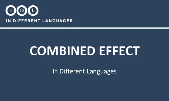 Combined effect in Different Languages - Image