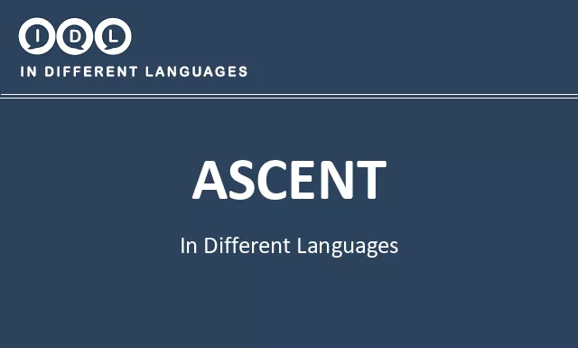 Ascent in Different Languages - Image