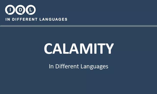 Calamity in Different Languages - Image