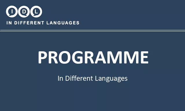 Programme in Different Languages - Image