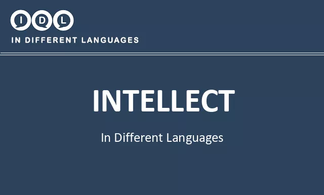 Intellect in Different Languages - Image