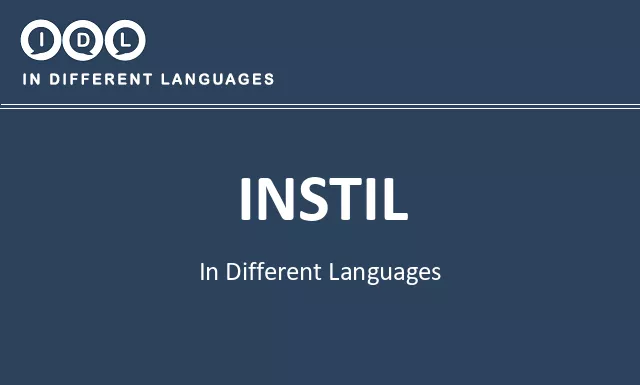 Instil in Different Languages - Image