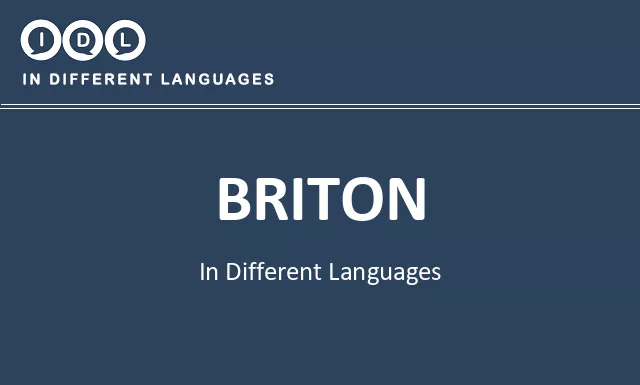 Briton in Different Languages - Image