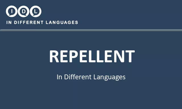 Repellent in Different Languages - Image