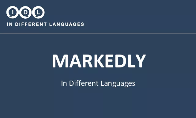 Markedly in Different Languages - Image