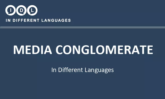 Media conglomerate in Different Languages - Image