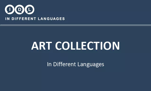Art collection in Different Languages - Image