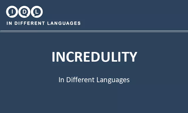 Incredulity in Different Languages - Image
