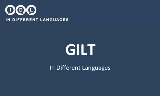 Gilt in Different Languages - Image
