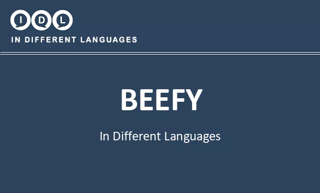 Beefy in Different Languages - Image