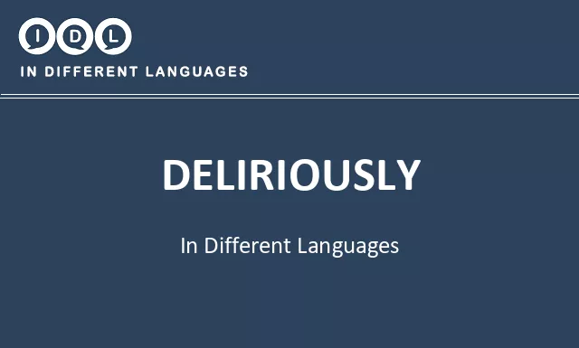 Deliriously in Different Languages - Image
