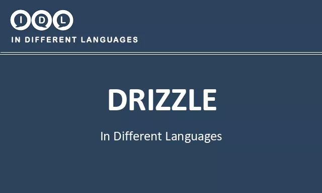 Drizzle in Different Languages - Image