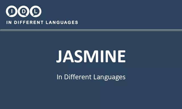 Jasmine in Different Languages - Image