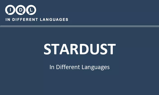 Stardust in Different Languages - Image
