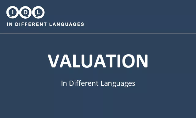 Valuation in Different Languages - Image