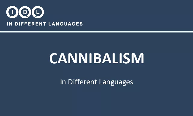 Cannibalism in Different Languages - Image