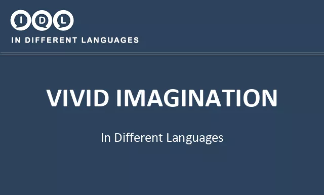 Vivid imagination in Different Languages - Image