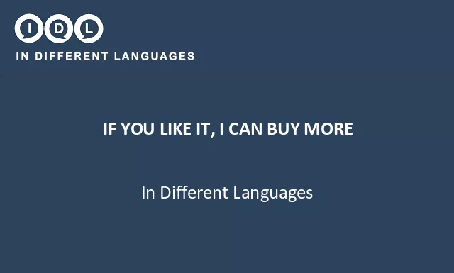 If you like it, i can buy more in Different Languages - Image