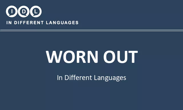 Worn out in Different Languages - Image