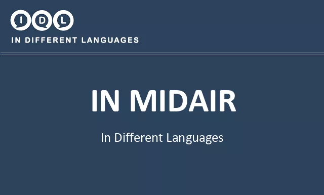 In midair in Different Languages - Image