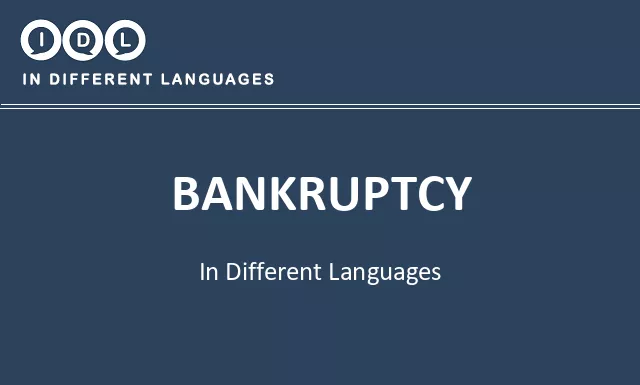 Bankruptcy in Different Languages - Image