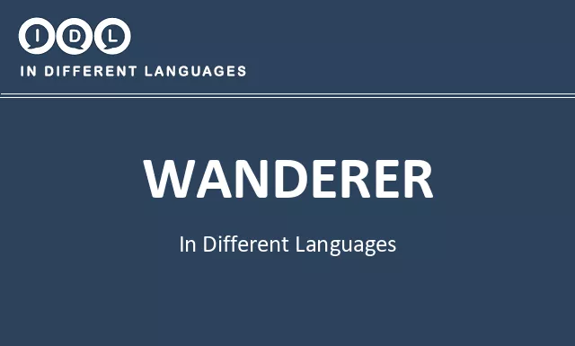 Wanderer in Different Languages - Image