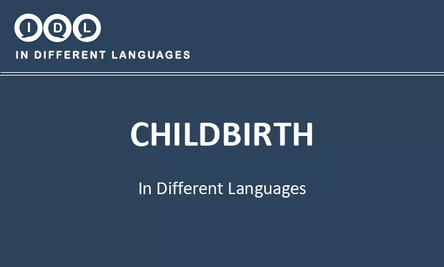 Childbirth in Different Languages - Image