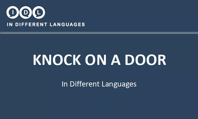 Knock on a door in Different Languages - Image