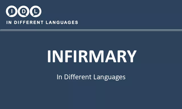 Infirmary in Different Languages - Image
