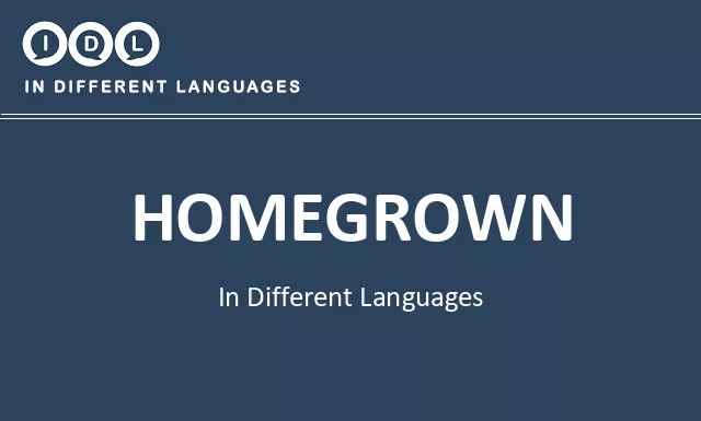 Homegrown in Different Languages - Image
