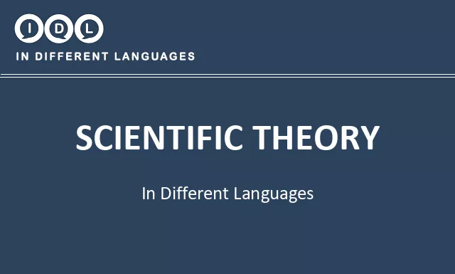 Scientific theory in Different Languages - Image