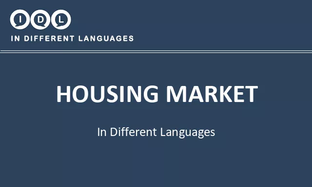 Housing market in Different Languages - Image