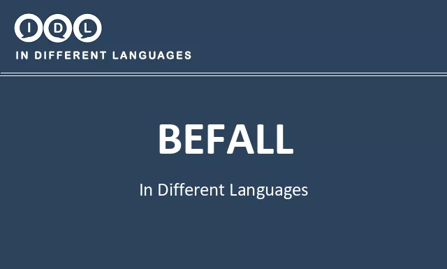 Befall in Different Languages - Image