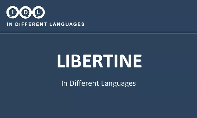 Libertine in Different Languages - Image