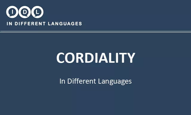 Cordiality in Different Languages - Image