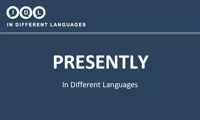 Presently in Different Languages - Image