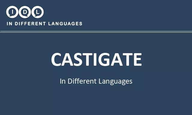 Castigate in Different Languages - Image