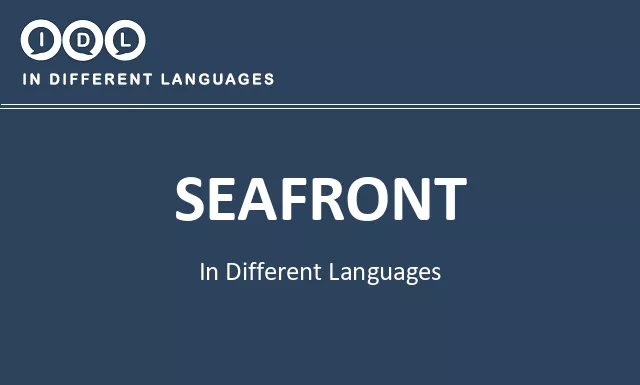 Seafront in Different Languages - Image