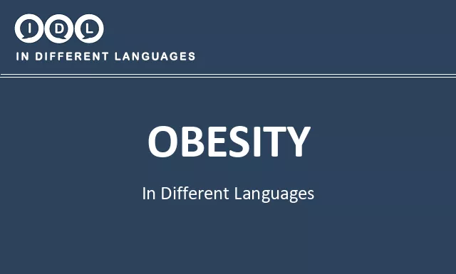 Obesity in Different Languages - Image