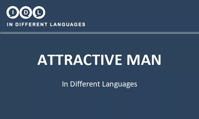 Attractive man in Different Languages - Image