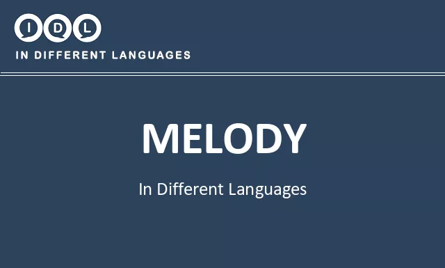 Melody in Different Languages - Image